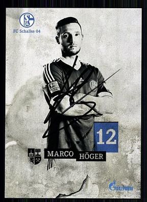 Marco Höger FC Schalke 04 2013-14 Autogrammkarte + A 189589
