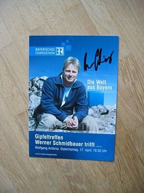 BR Fernsehmoderator Werner Schmidbauer - handsigniertes Autogramm!!!
