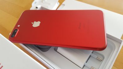 Apple iPhone 7 Plus 32GB Rot / red simlockfrei / WIE NEU / TOPP Zustand !!!