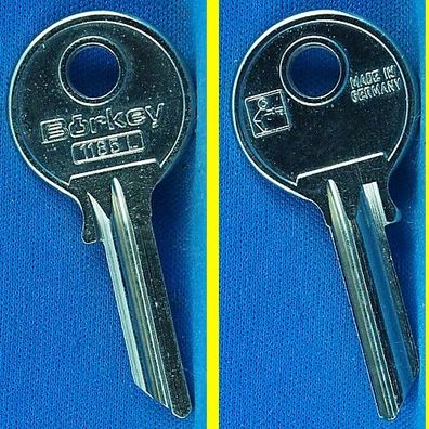 Schlüsselrohling Börkey 1185 L für verschiedene Burgwächter, Melsmetall ...