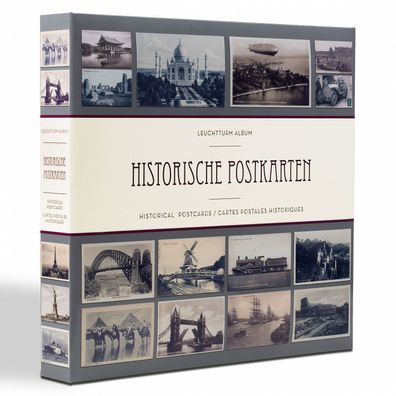 Album für 600 historische Postkarten mit 50 eingebundenen Klarsichthüllen ( 348003)