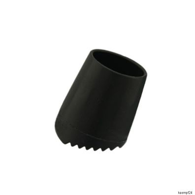Fusskappe Ø 18mm 20° schräg PVC schwarz Kappe Stuhlkappen Schutzkappe Rohrkappe