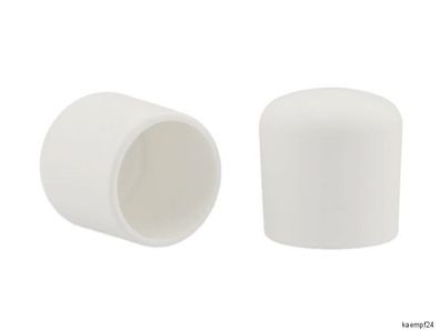 Rohrkappe Ø 22 - 23 mm weiß PVC witterungsbeständig Schutzkappe Rohr Kappe
