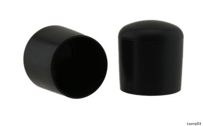 Rohrkappe Ø 22 - 23 mm schwarz PVC witterungsbeständig Schutzkappen Rohr Kappen