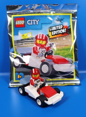 LEGO® City 952005 Figur Rennfahrer Dirk Drifter mit Rennauto