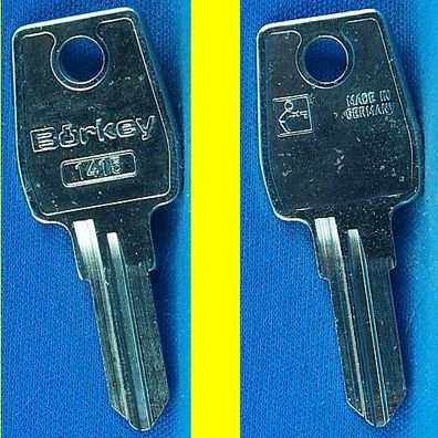 Schlüsselrohling Börkey 1415 für versch. L + F, Renz Möbelzylinder, Stahlschränke