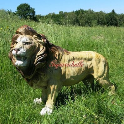 Afrikanischer Löwe Dekofigur Figur Skulptur Afrika Tier Wildkatze Raubkatze Deko