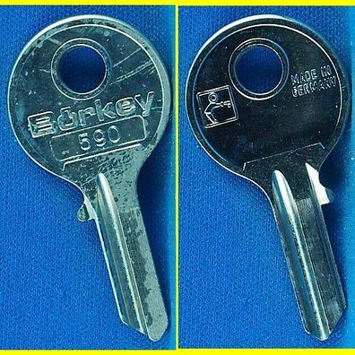 Schlüsselrohling Börkey 590 für Assa, Burgwächter, DAD, Legrand, Melsunger Metall +