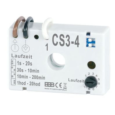 Zeitschalter CS3-4 Unterputz Nachlaufrelais ohne Nulleiter z.B. zu Ventilatoren