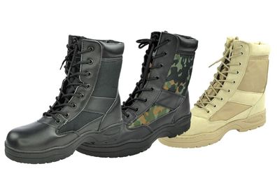 Outdoor Boots Springerstiefel schwarz beige US Army Stiefel Kampfstiefel 37 - 47