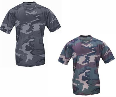T-Shirt Camouflage Outdoor Tarnmuster Tactical Militär Army Camo Shirt QuikDry