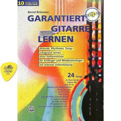 Songs 20106G Rhythmen - Akkorde Garantiert Gitarre lernen +CD und Plektrum