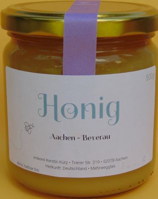 Sommer-Honig aus der Region Aachen Beverau - Cremig 500 g