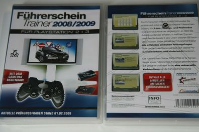 Führerschein Trainer 2008/2009 für Playstation 3 und 2 Führerscheintrainer Neu
