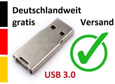 NEU USB Stick 8GB /16GB /32GB High Speed 3.0 Metallmantel ohne Hülle praktisch