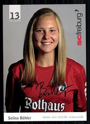 Selina Bühler SC Freiburg 2012-13 Autogrammkarte + A 60230