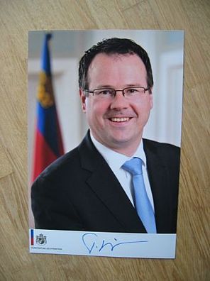 Liechtenstein Stellv. Regierungschef Dr. Thomas Zwiefelhofer - handsign. Autogramm!!!
