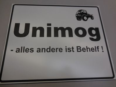 Schild UNIMOG 290 x 210 mm Traktor Schlepper NEU