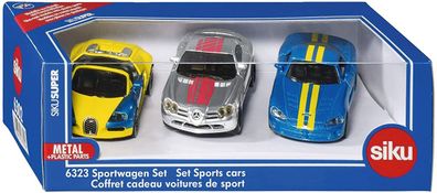 Siku 6323 Sportwagen-Set Set Sports cars Modellfahrzeuge Sammelautos NEU NEW