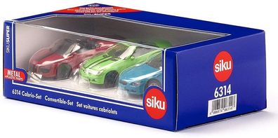 Siku 6314 Cabrio-Set Modellfahrzeuge Spielzeugauto Auto Car Sammelfahrzeug NEU