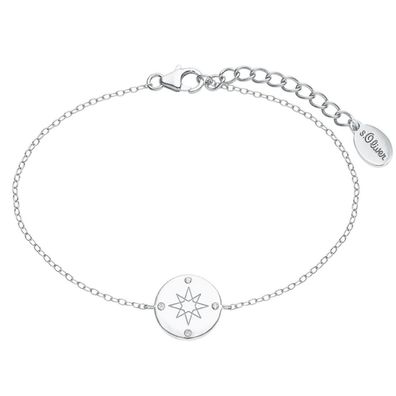 s. Oliver Jewel Damen Armband Silber SO PURE Kompass 2025610