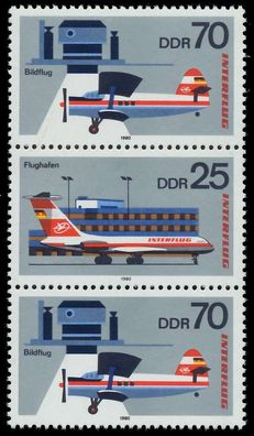 DDR Zusammendruck Nr SZd209 postfrisch 3ER STR SBF95A2