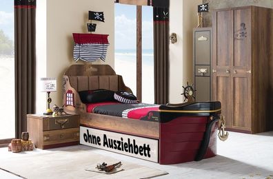 Highlight traumhaft Ahoy Piraten Kinderzimmer-Set mit Nachtkonsole, Bett, KS