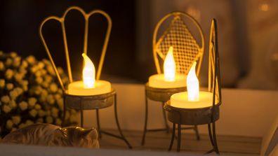NEU Kindersicher LED Kerze Teelicht + Batterie Deko Sparlampe * schönes Ambiente*