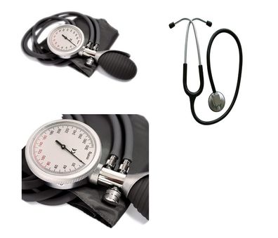 Blutdruckmessgerät Blutdruckmesser Premium 2 Schlauch Manuell inkl Stethoskop RD
