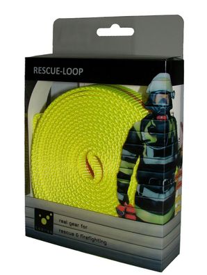Rescue Loop Bandschlinge Rettungsschlinge 180 cm gelb Tape Sling Feuerwehrsling