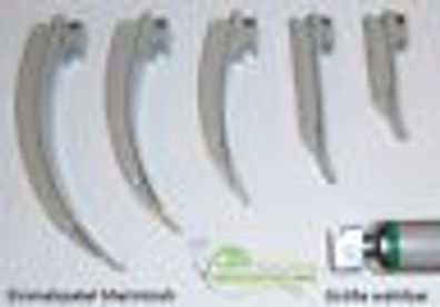 Spatel Einmalspatel Laryngoskop LED Macintosh Miller Lary Intubation alle Größen