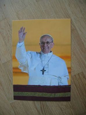Radio Vatikan Pater Eberhard von Gemmingen - Autogramm Postkarte Papst Franziskus!!!