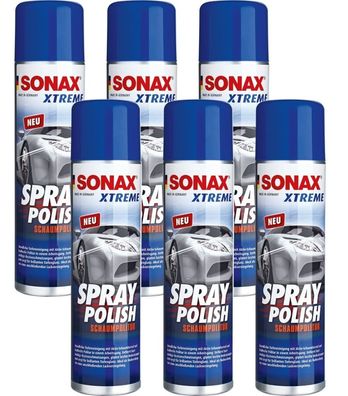 6x Pack Sonax Xtreme SprayPolish SchaumPolitur Detailer Reiniger SprühPolitur