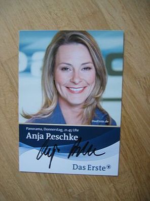 NDR Fernsehmoderatorin Anja Reschke - handsigniertes Autogramm!!!