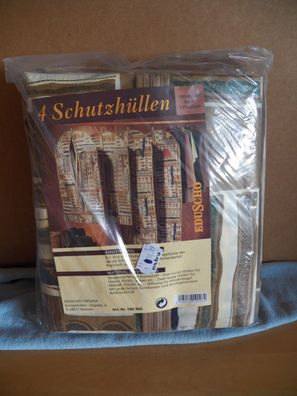 4 Schutzhüllen für Kleidungsstücke 100 x 65 bzw. 135 x 65 cm bunt/ Eduscho