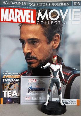 MARVEL MOVIE Collection #105 Iron Man Team Suit Figurine Avengers: Endgame Eaglemoss