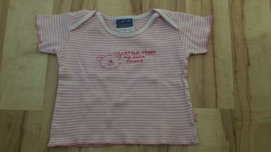 T-Shirt, Gr. 80, Topolino, weiß/ rosa gestreift