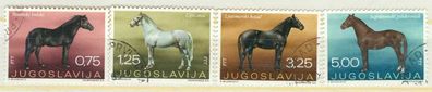 Jugoslawien Mi 1344 - 1347 gest Pferde mot3783