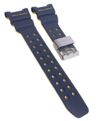 Casio Ersatzband | Uhrarmband Resin blau-gelb für G-Shock GWF-D1000NV