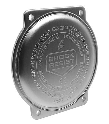 Casio G-SHOCK Uhrendeckel Edelstahl silberfarben GW-M5610RB-4ER