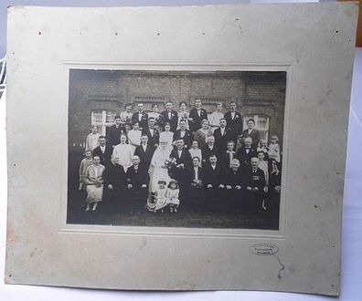 altes Foto Hochzeitsgesellschaft in Wittenberg um 1910