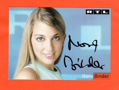 Nora Binder ( deutsche. Schauspielerin ) - persönlich signierte Autogrammkarte