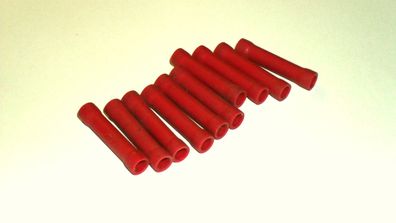 10 x Stoßverbinder (Quetschverbinder) rot 0,5-1,5 mm²