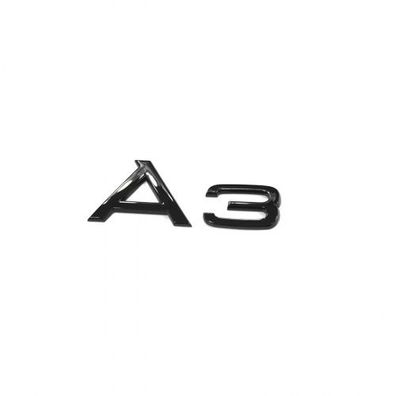 Original Audi A3 Schriftzug schwarz Tuning Black Edition Emblem 8Y0071803