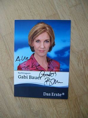 Nachtmagazin Fernsehmoderatorin Gabi Bauer - handsigniertes Autogramm!!!