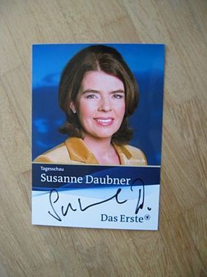 Tagesschau Fernsehmoderatorin Susanne Daubner - handsigniertes Autogramm!!!