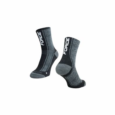 FORCE Socken FREEZE - Winter Socken Links / Rechts - 50 % Merino, Gr. 30 - 49 #