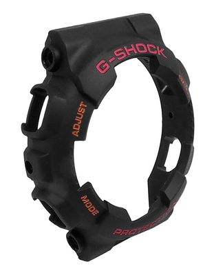 Casio G-Shock Bezel Lünette schwarz Resin orange / rote Schrift GA-140