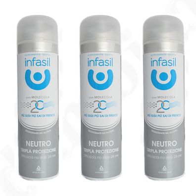 Infasil Neutro TRIPLA Protezione 3x 150ml deodorant Spray