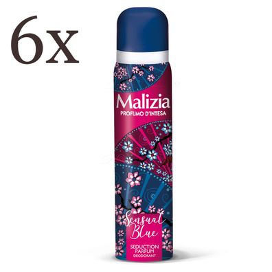 Malizia Donna Sensual Blue deo für Frauen 6x 100 ml